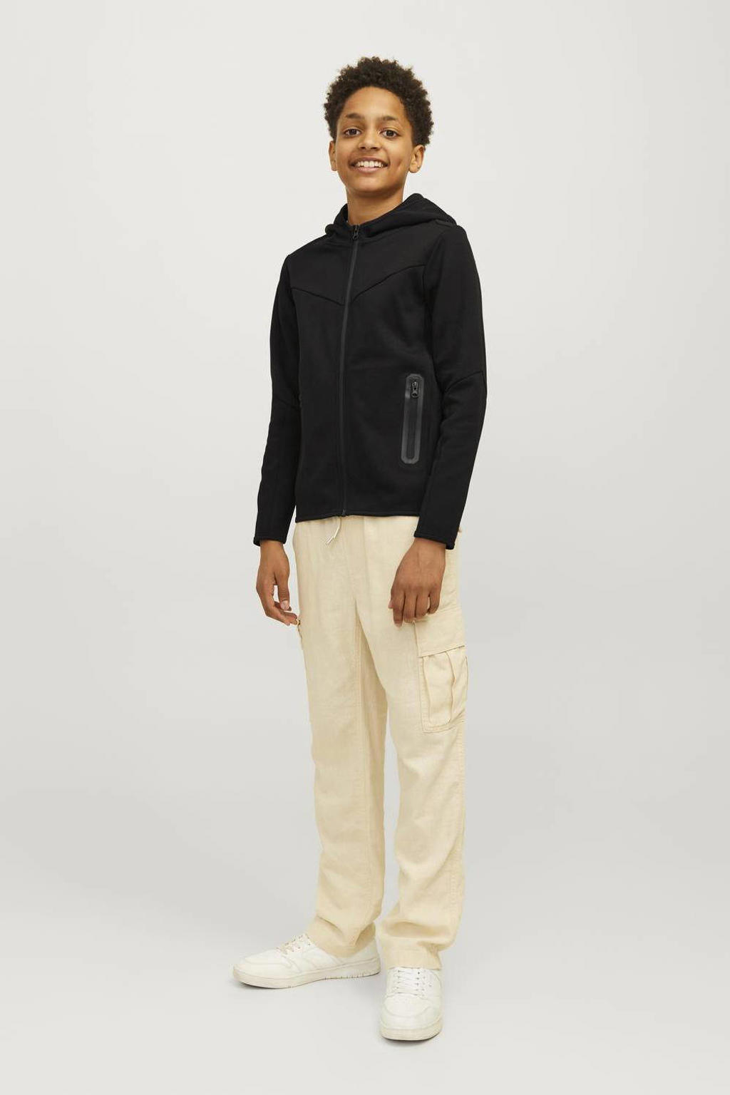 JACK & JONES JUNIOR vest JCOFUSION zwart