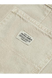 thumbnail: Beige jongens JACK & JONES JUNIOR loose fit jeans van denim met regular waist en effen