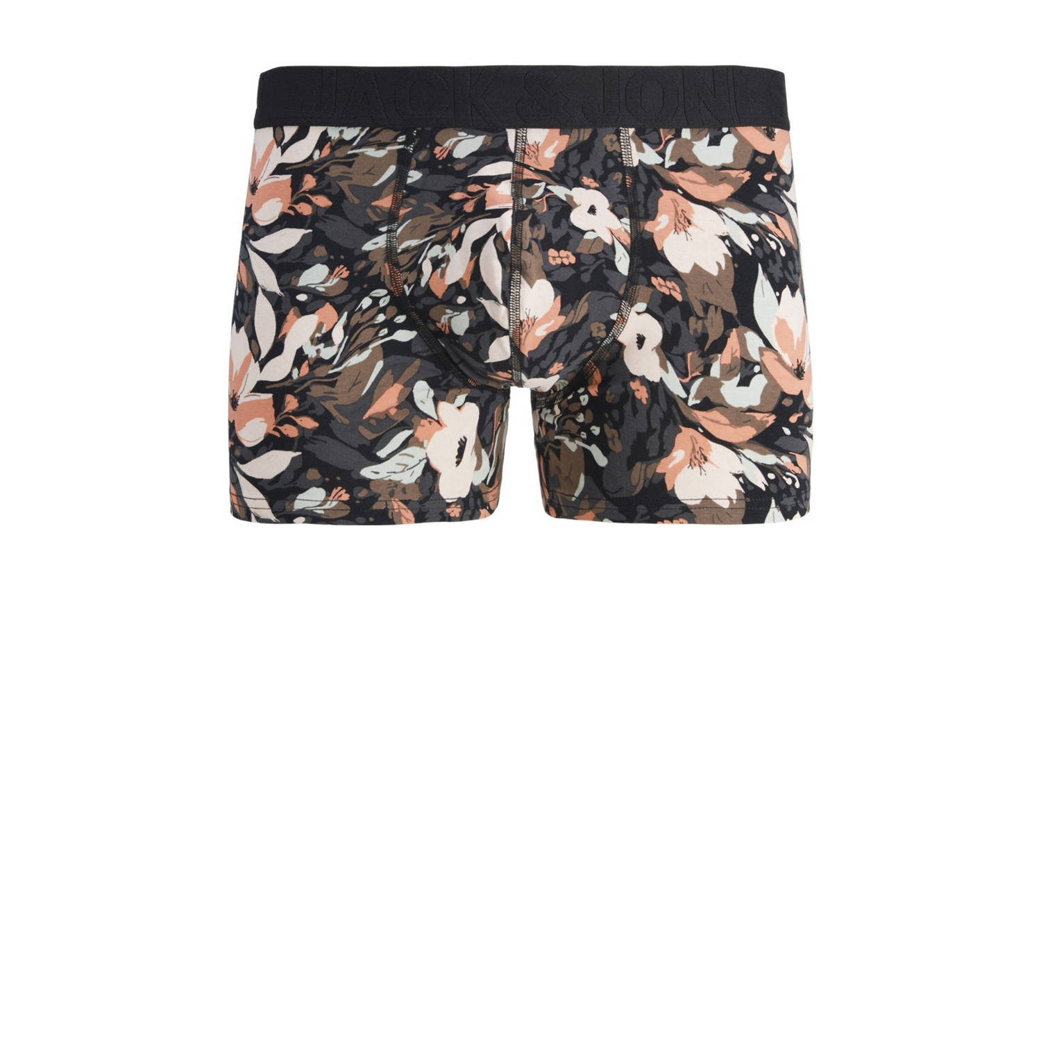 JACK & JONES JUNIOR boxershort JACJONAH FLOWER set van 3 donkergroen lichtblauw zwart