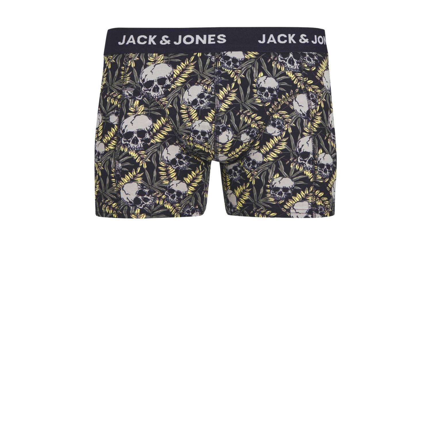 JACK & JONES JUNIOR boxershort JACHUGO SKULLS set van 3 donkerblauw multicolor