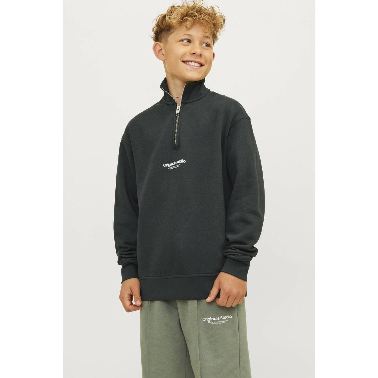JACK & JONES JUNIOR sweater JORVESTERBRO met tekst