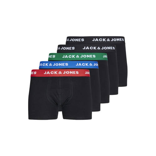 JACK & JONES JUNIOR boxershort JACHUEY - set van 5 zwart/multicolor afbeelding