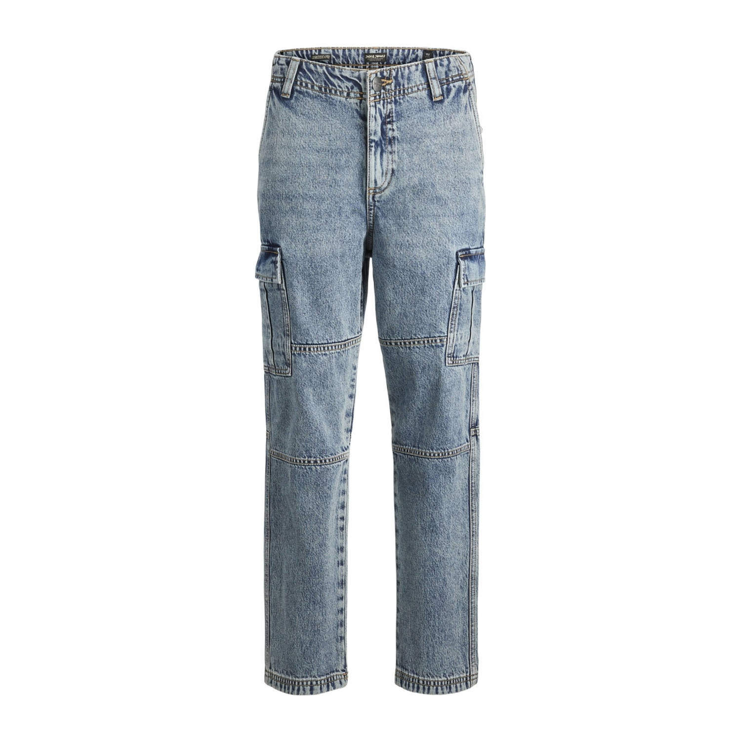 JACK & JONES JUNIOR loose fit jeans JJICHRIS JJWADE blue denim