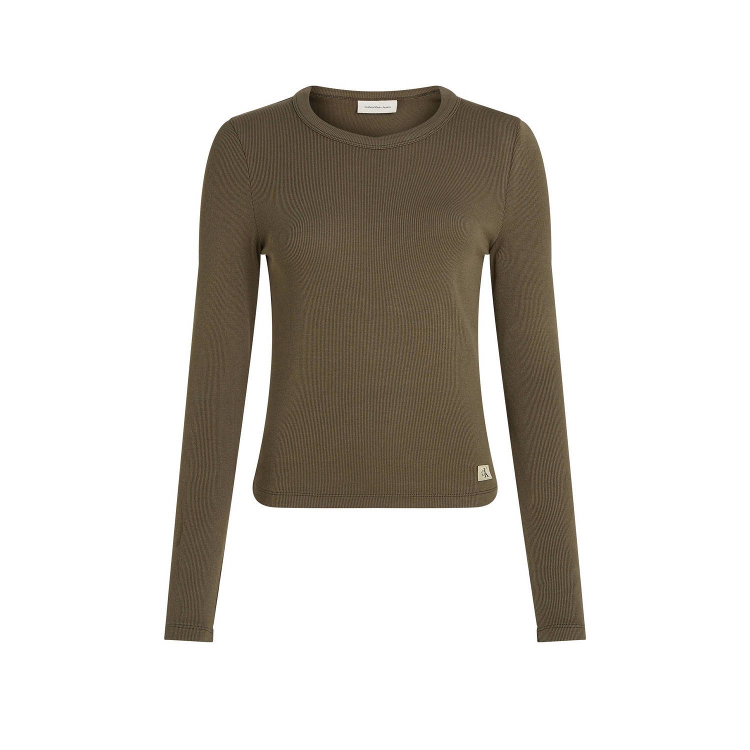 Calvin Klein Jeans Shirt met lange mouwen en labelpatch
