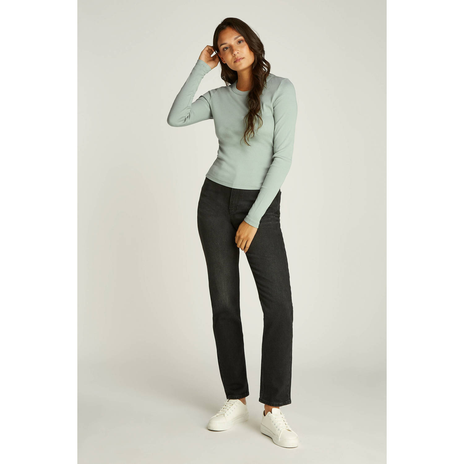 CALVIN KLEIN JEANS top lichtgroen