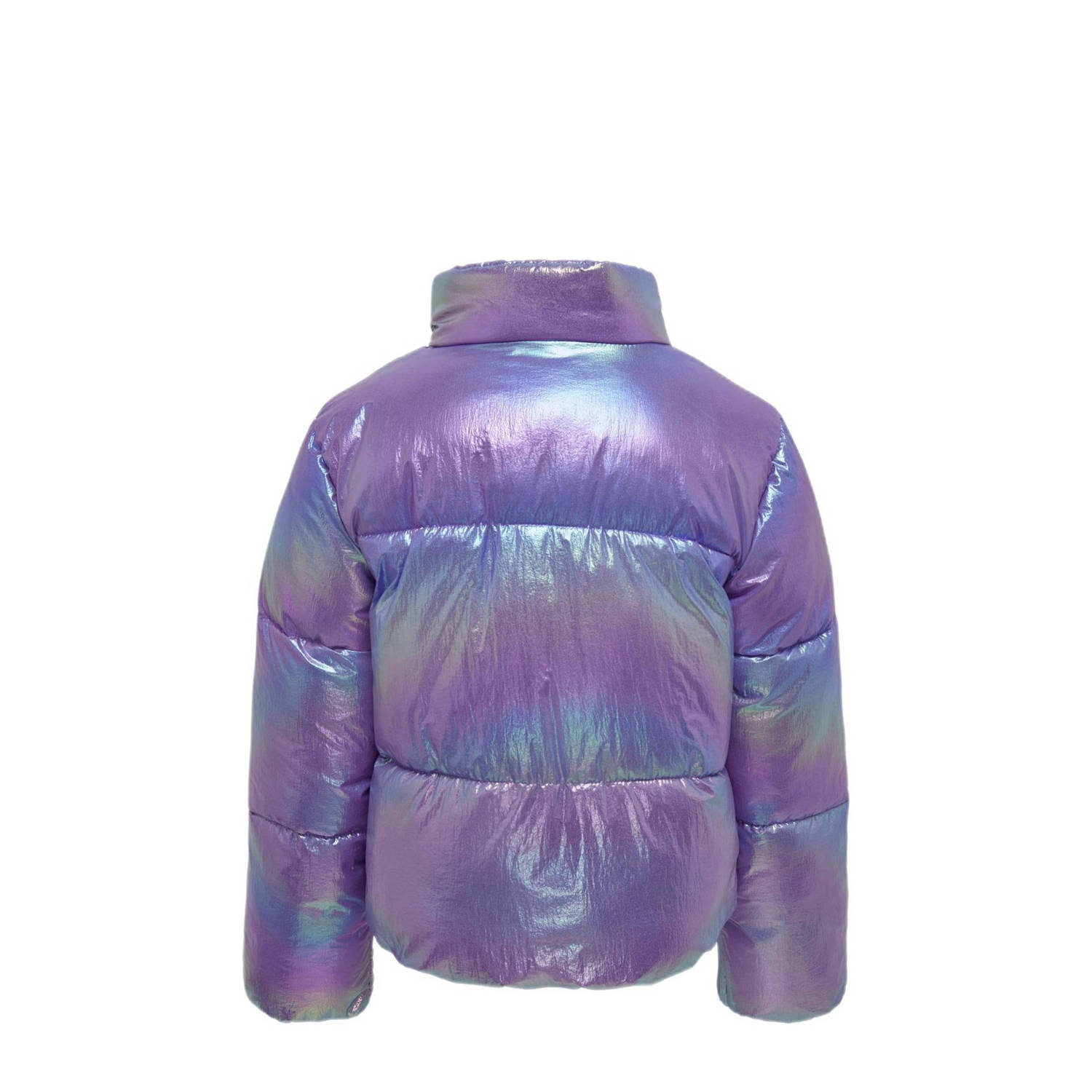 ONLY KIDS GIRL gewatteerde winterjas KOGCELINE paars metallic
