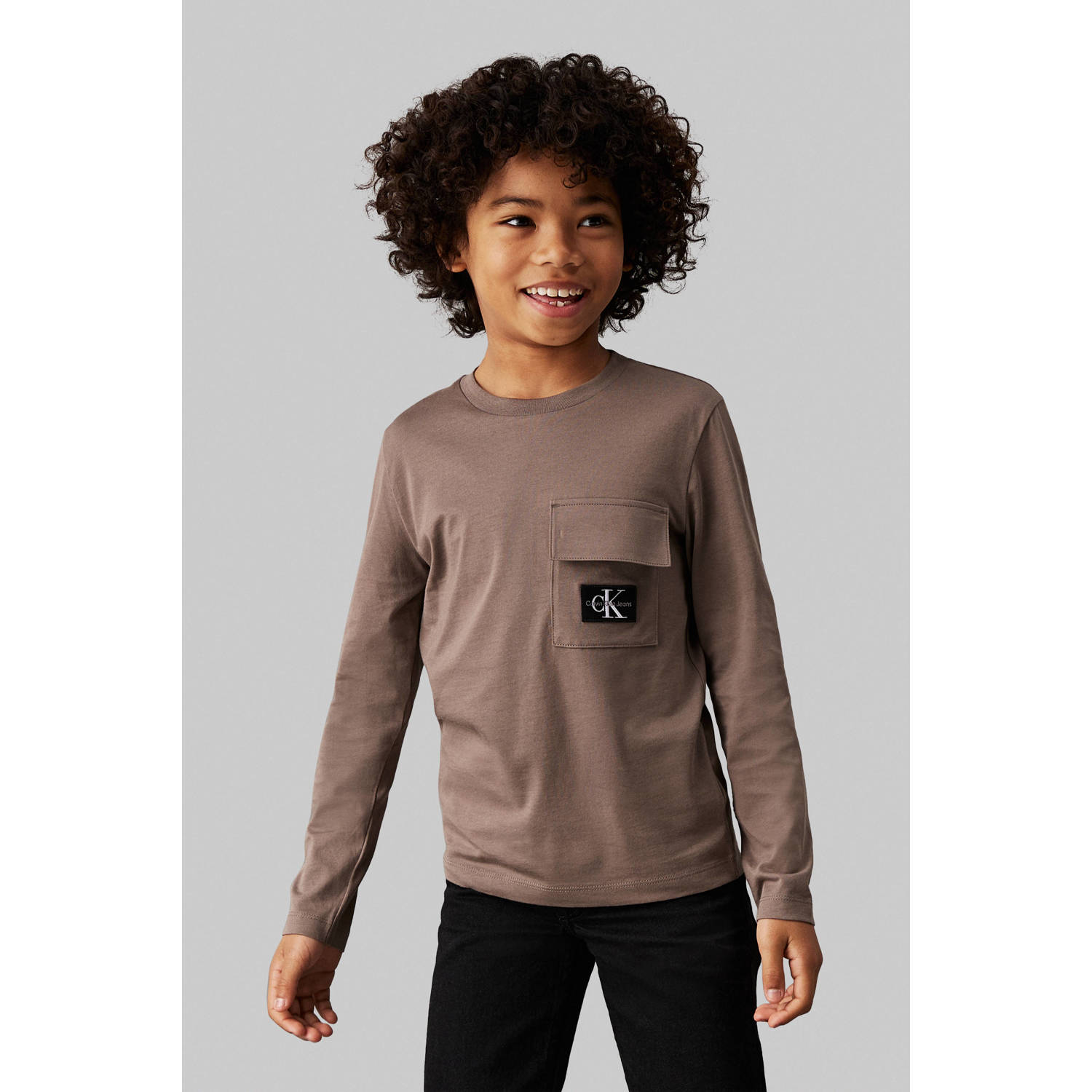 Calvin Klein longsleeve lichtbruin