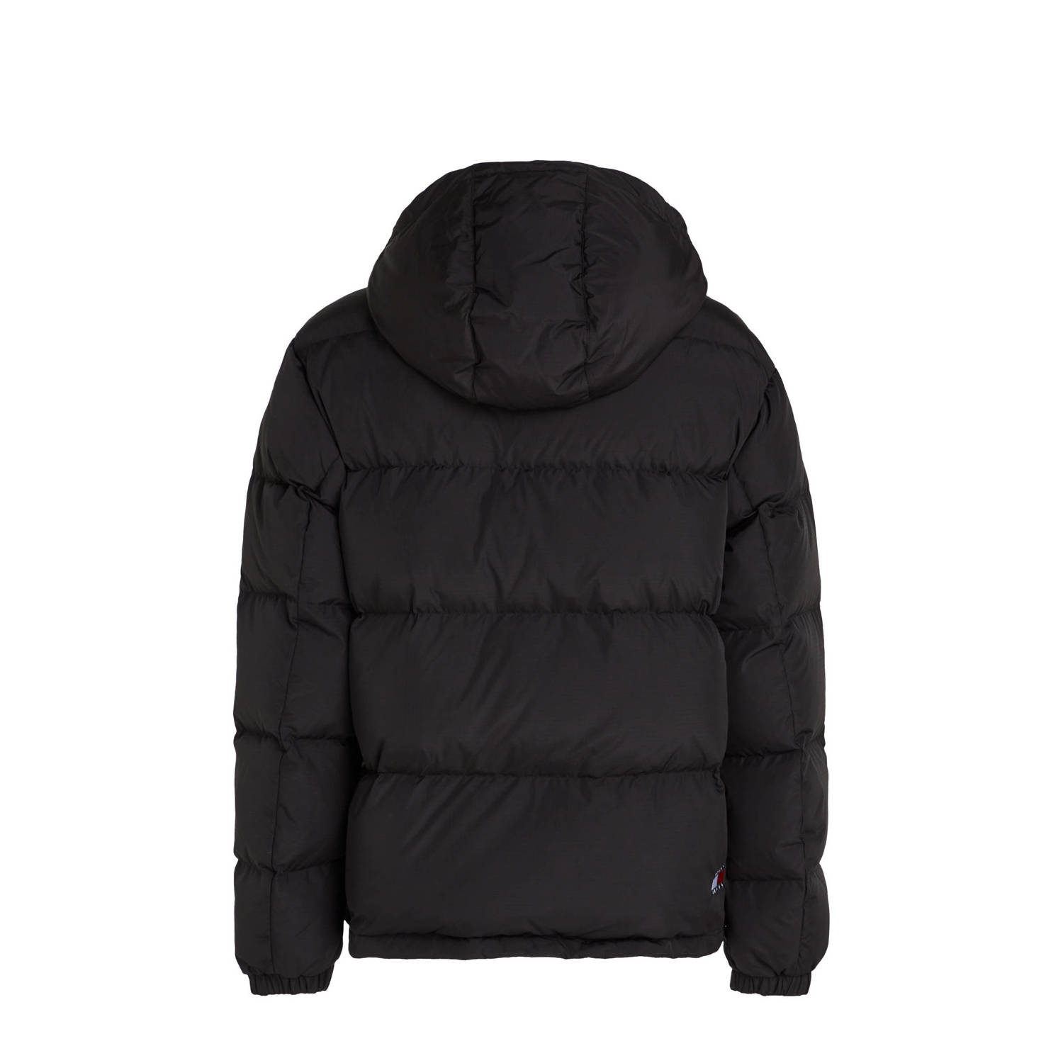 Tommy Jeans gewatteerde winterjas zwart