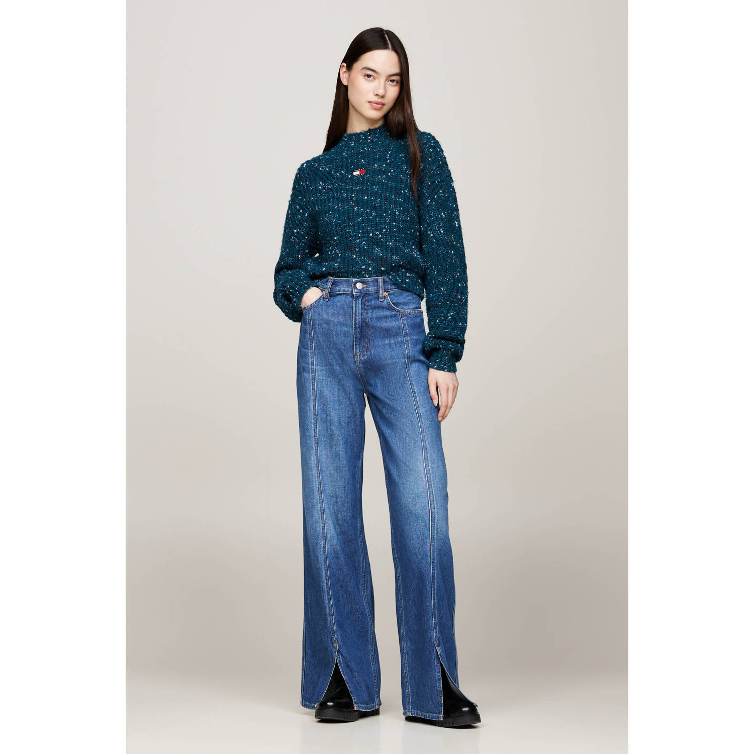 Tommy Jeans gebreide trui blauw