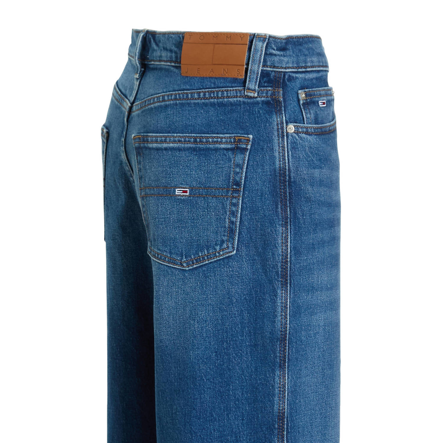 Tommy Jeans high waist wide leg jeans Claire medium blue denim