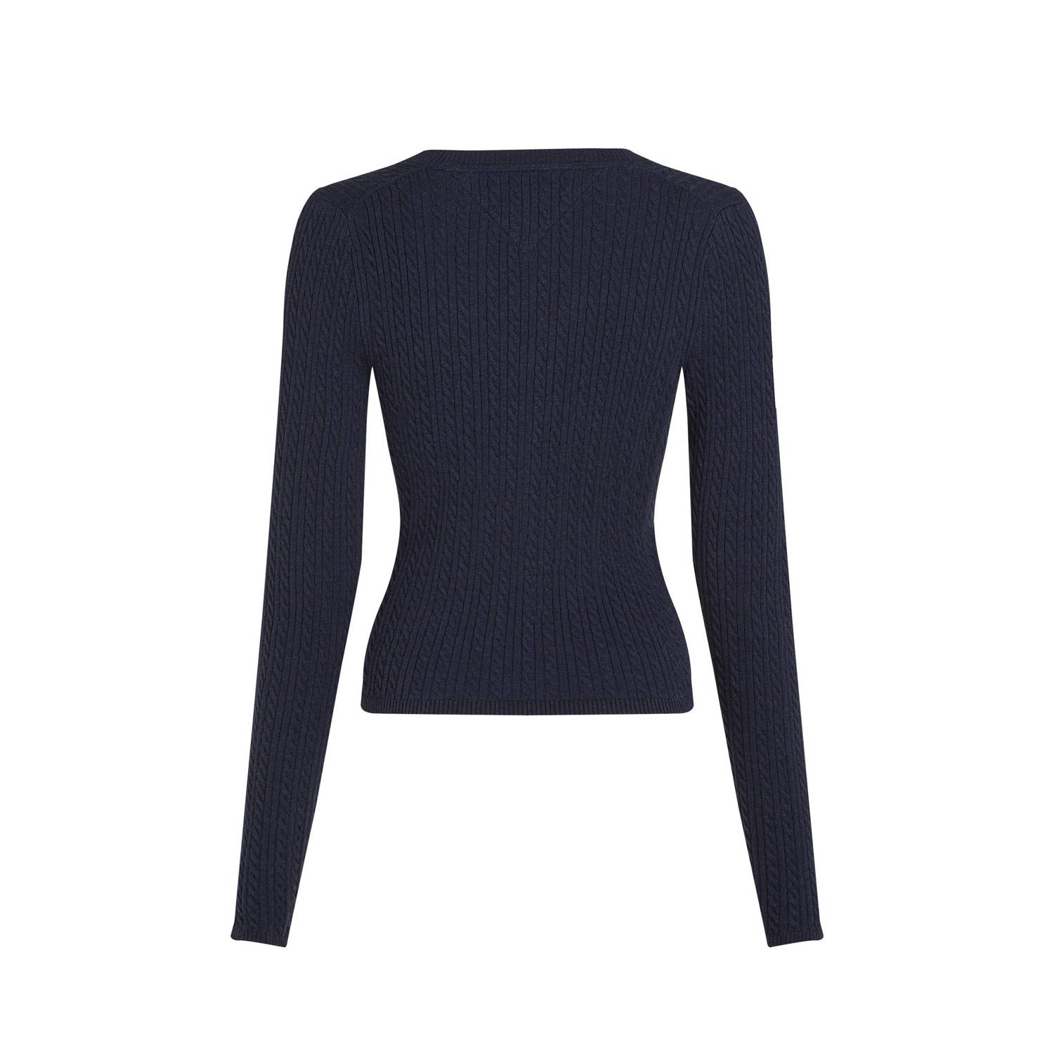 Tommy Jeans kabelvest donkerblauw