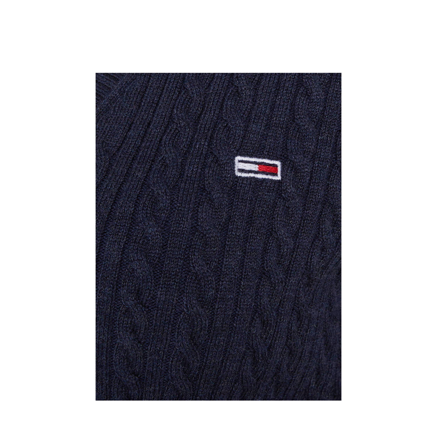 Tommy Jeans kabelvest donkerblauw