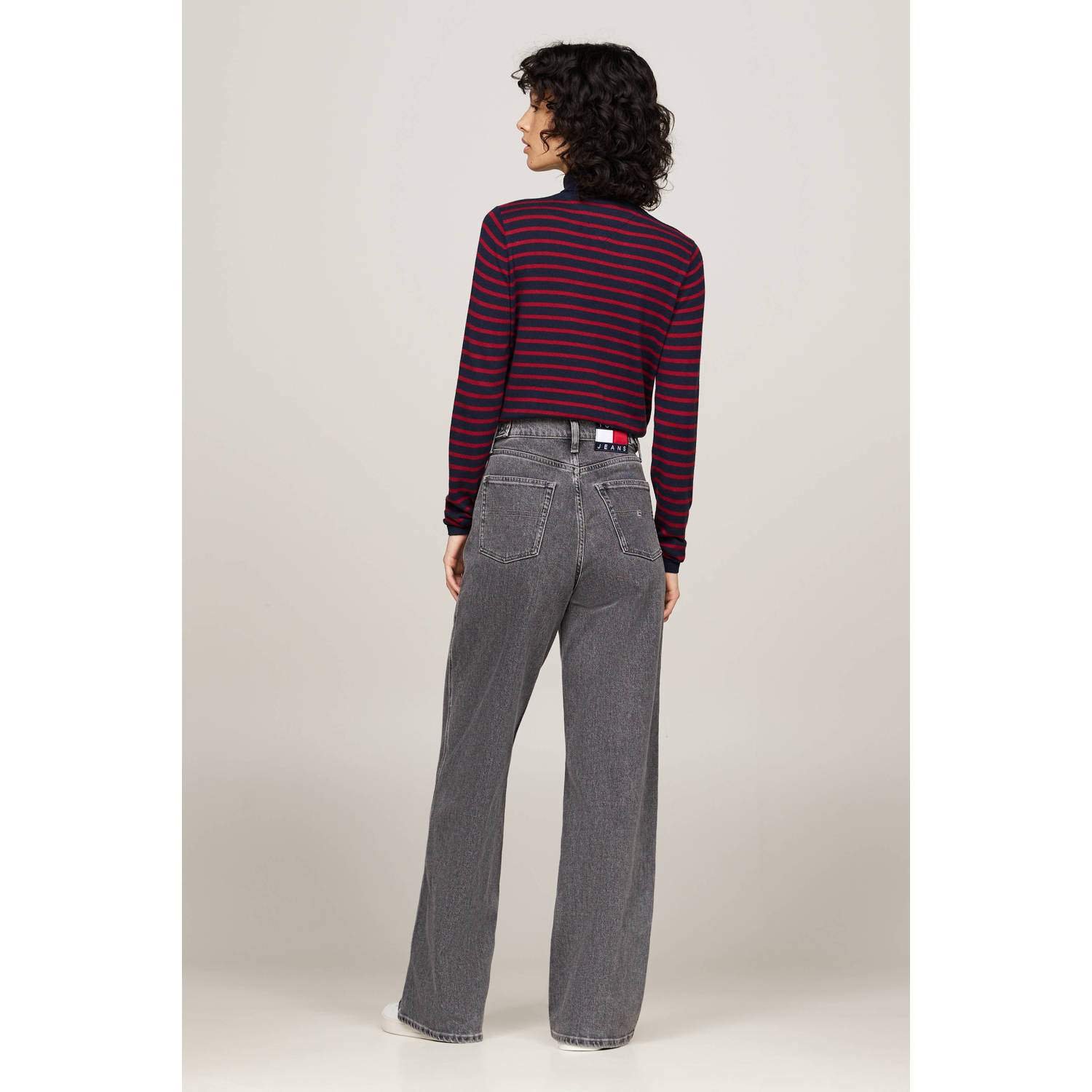 Tommy Jeans high waist wide leg jeans grey denim
