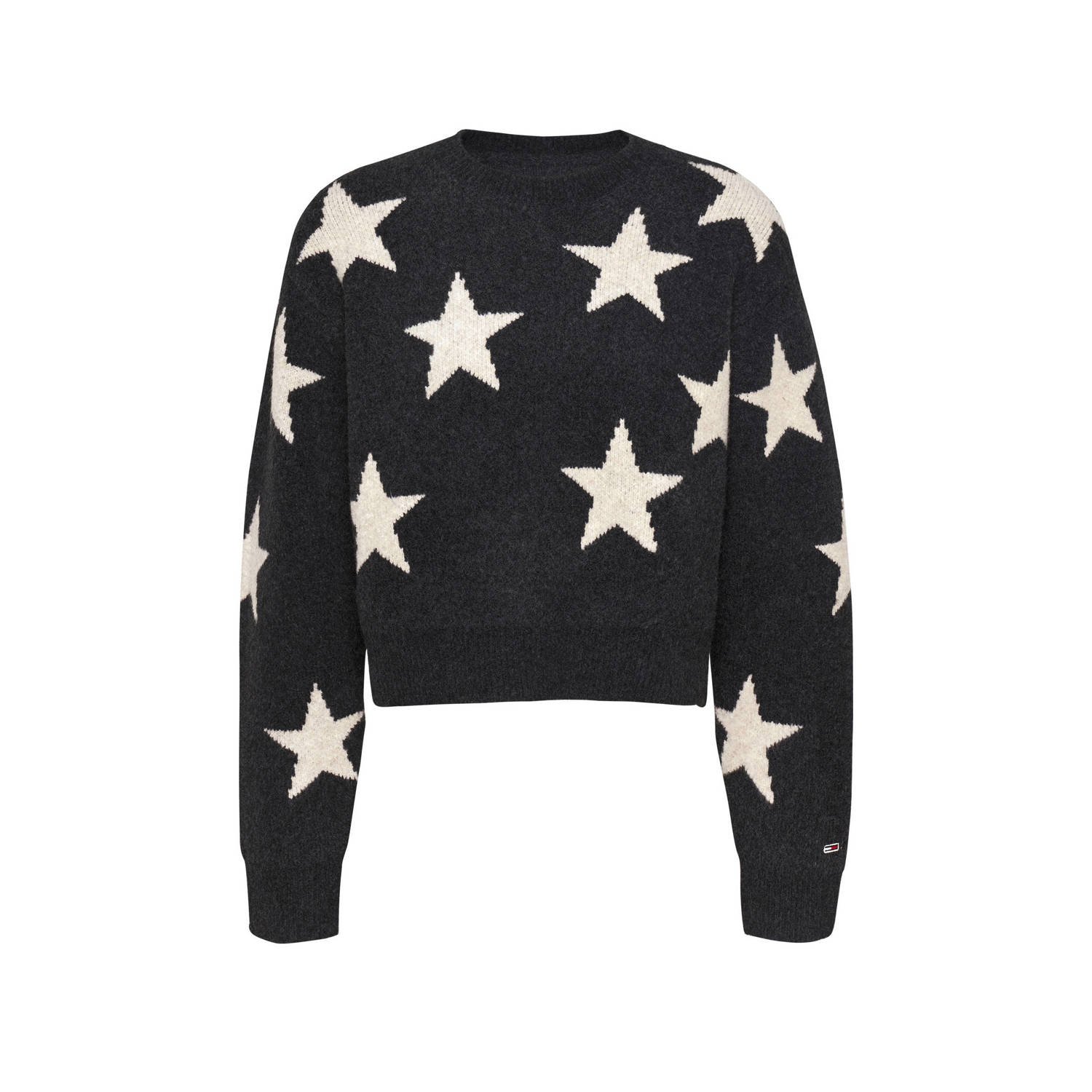 Tommy Jeans Gebreide pullover met extra brede schouders