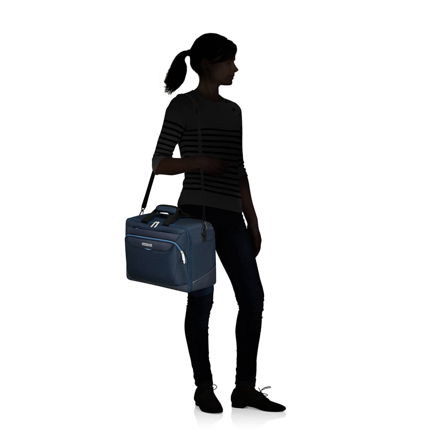 American Tourister Reistas SUMMERRIDE 3-Way schoudertas Handbagage reiskoffer trolley-opsteeksysteem onderzit