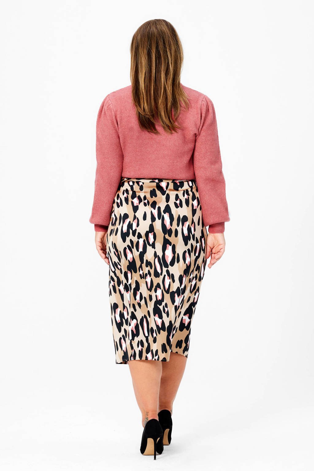 Skirt Midi Rok Tijgerprint Lange Rok Wikkelrok Panter Wikkelrok
