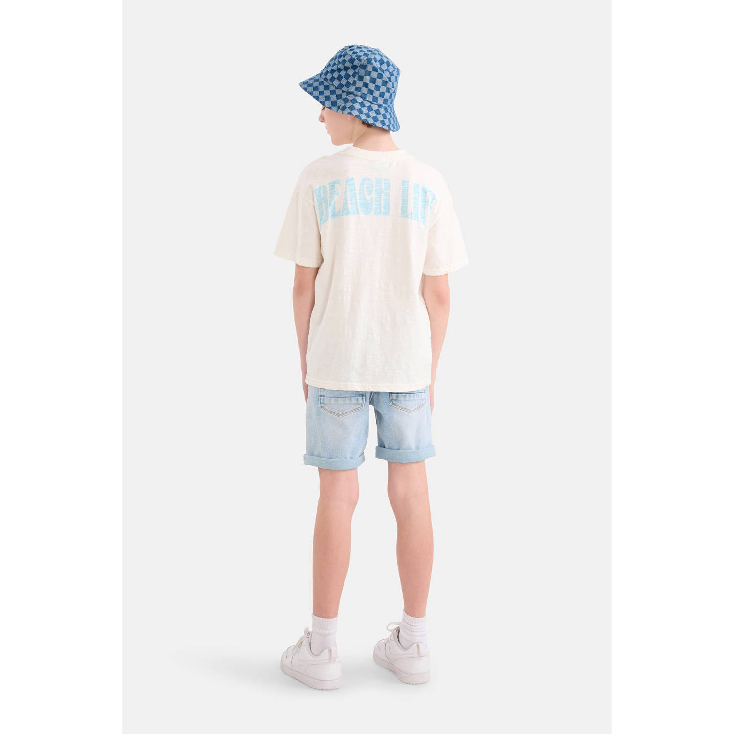 Shoeby regular fit denim short l:ight blue denim bleached