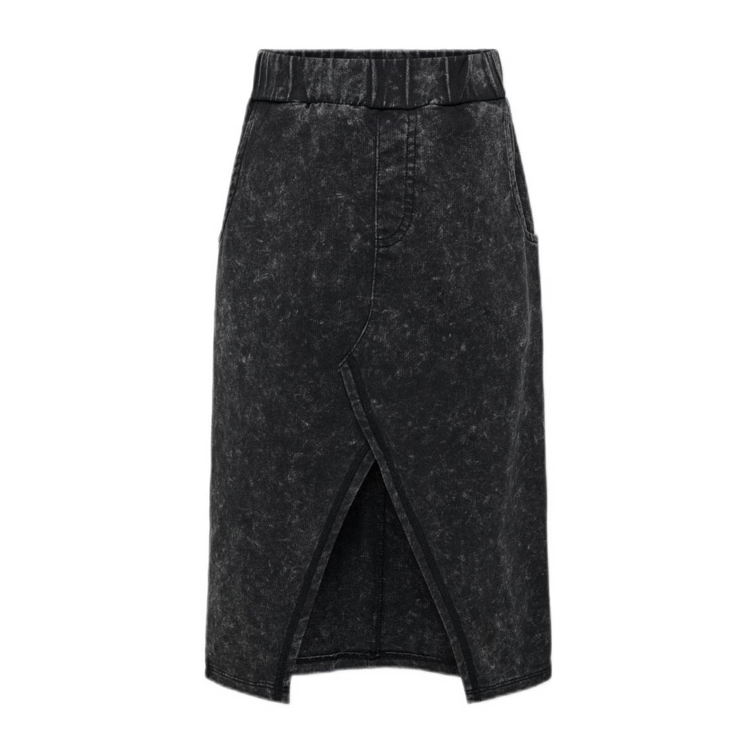 Only KIDS GIRL midi rok zwart Meisjes Sweat Effen 140