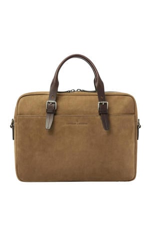 15.6 inch laptoptas Veneto Nubuck bruin