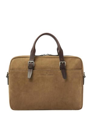 15.6 inch laptoptas Veneto Nubuck bruin
