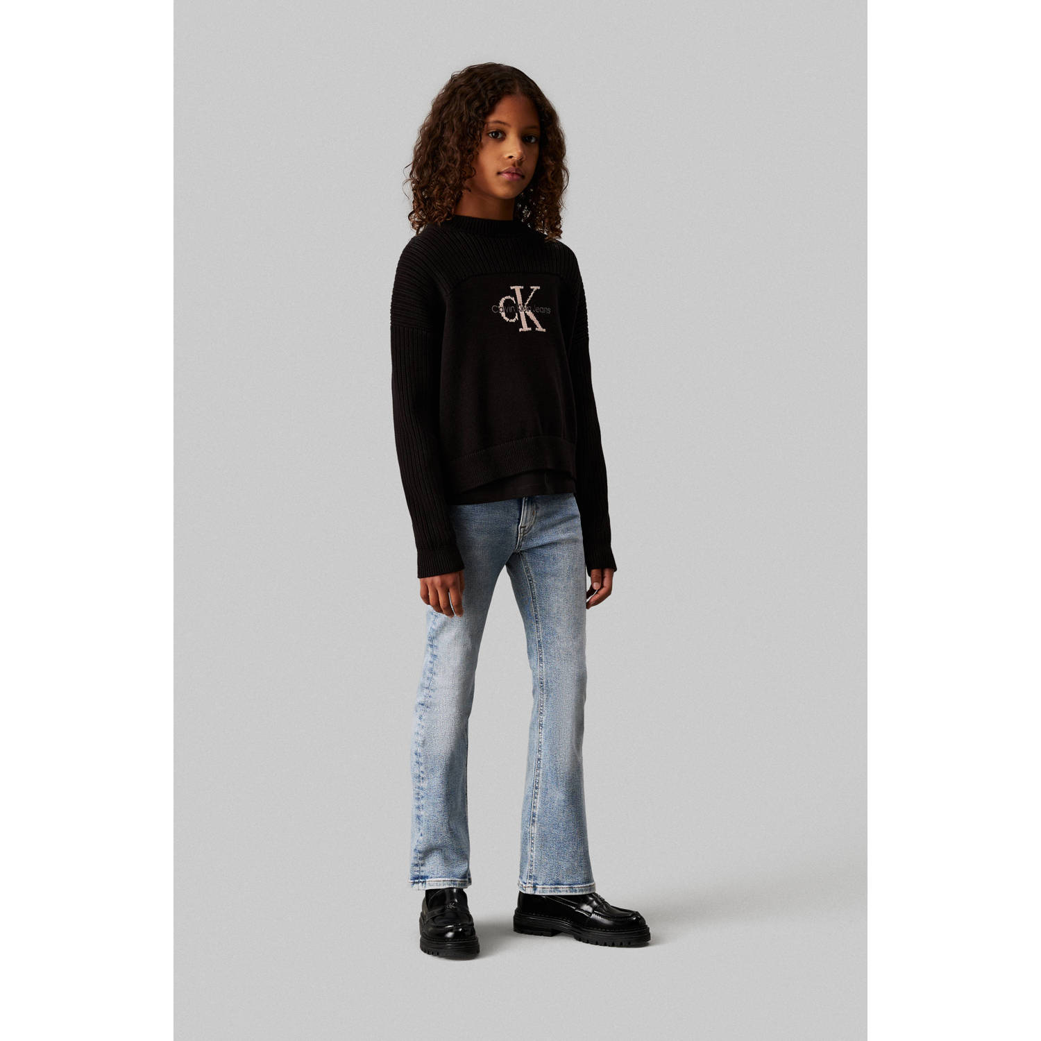 Calvin Klein flared jeans ocean blue stretch