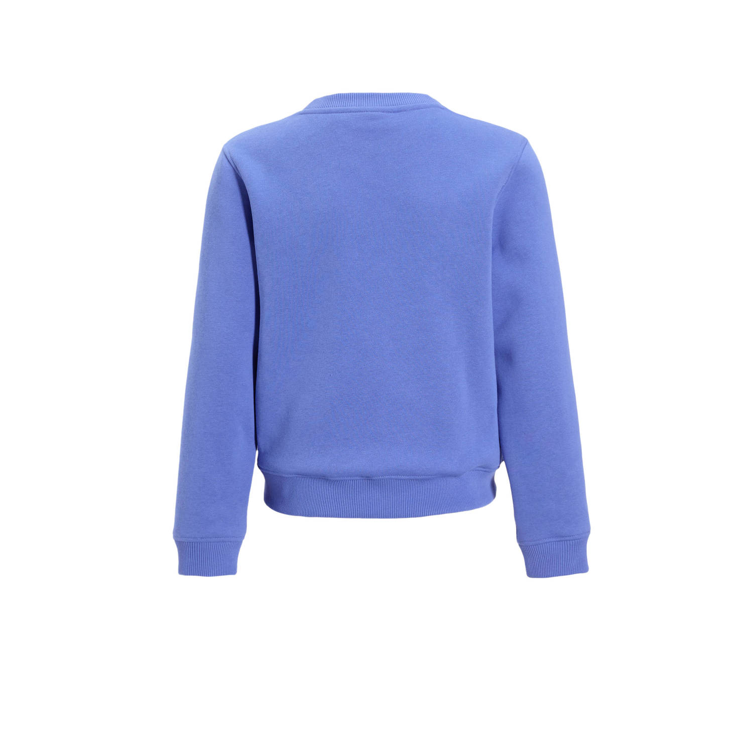 Calvin Klein sweater met logo oprdruk paarsblauw