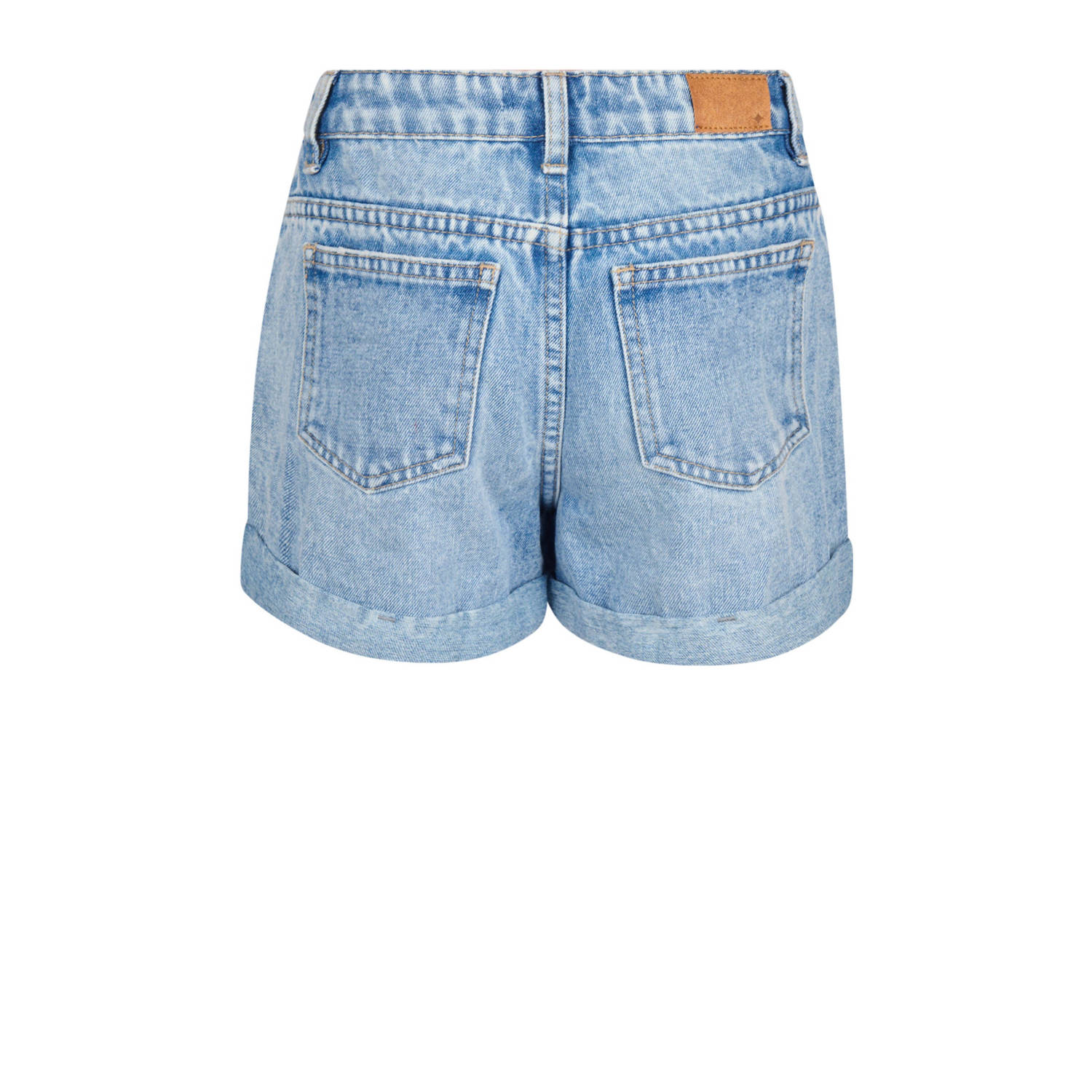 Shoeby high waist regular fit denim short light blue denim