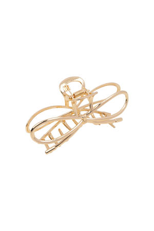 haarclip Golden Bow goudkleurig