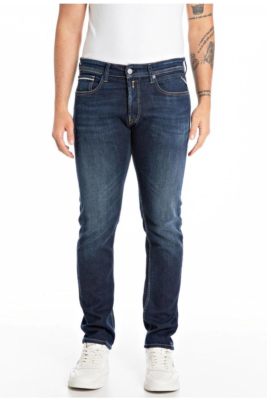REPLAY straight leg jeans GROVER dark blue