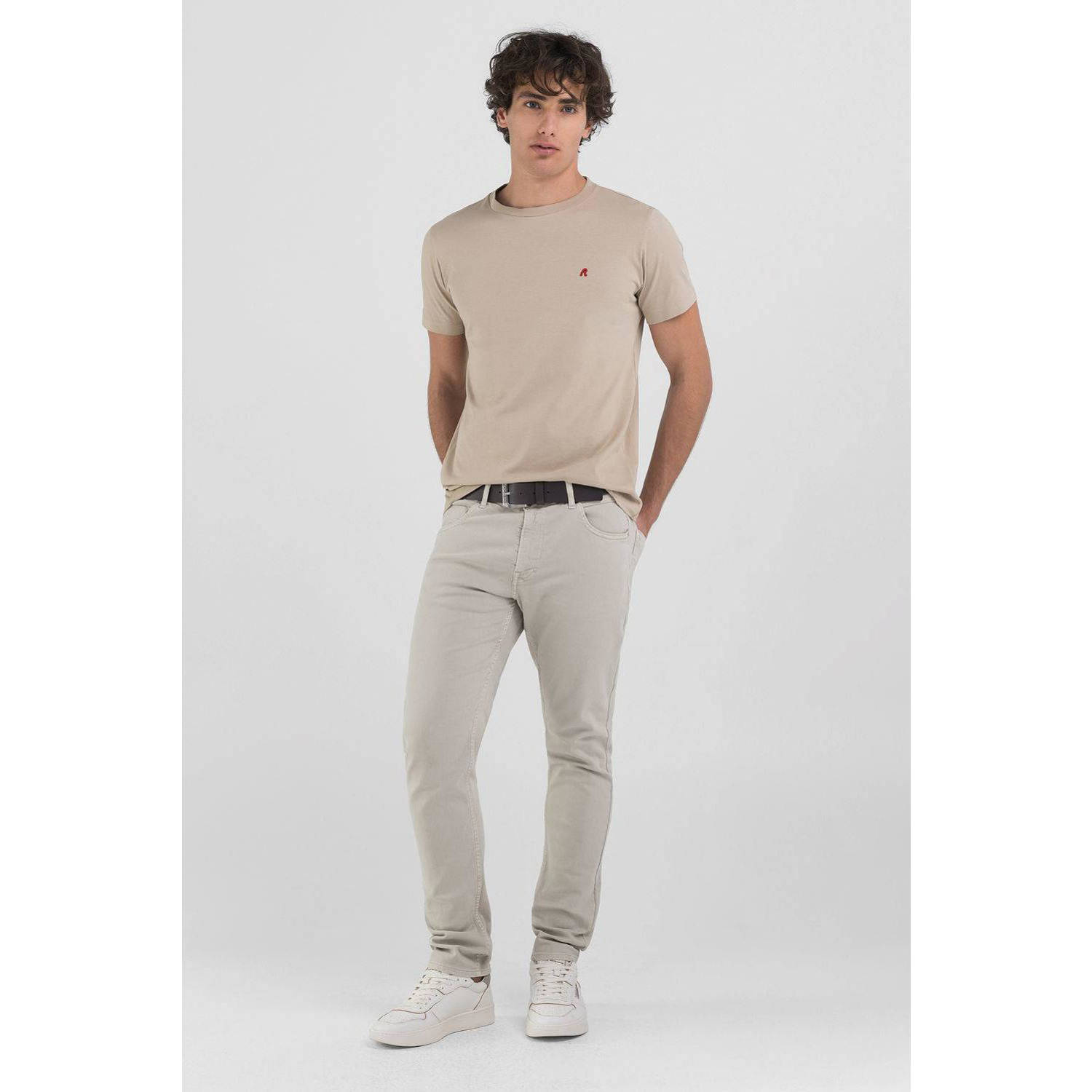 REPLAY tapered fit jeans MICKYM grijs