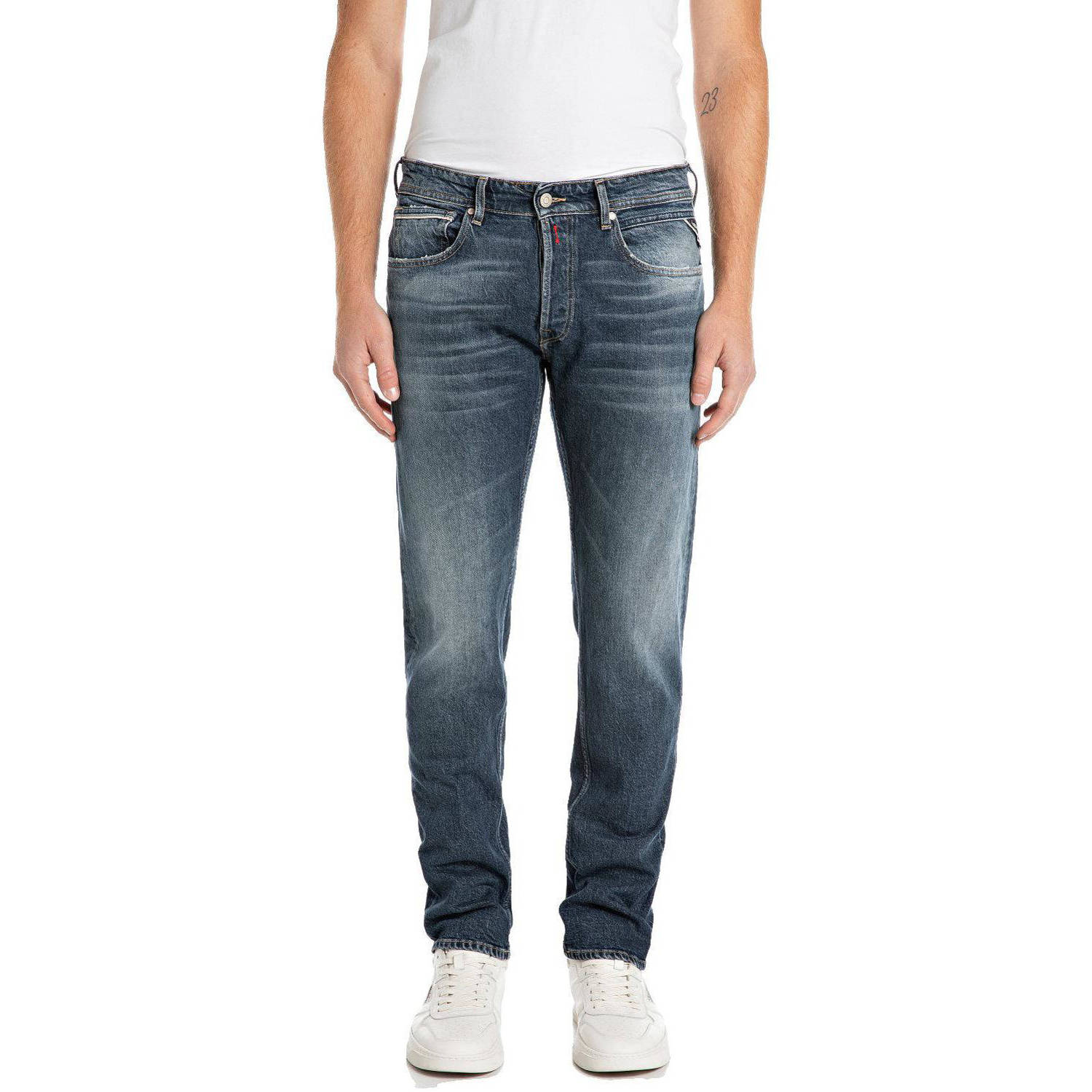 Replay Straight leg jeans in 5-pocketmodel model 'GROVER'