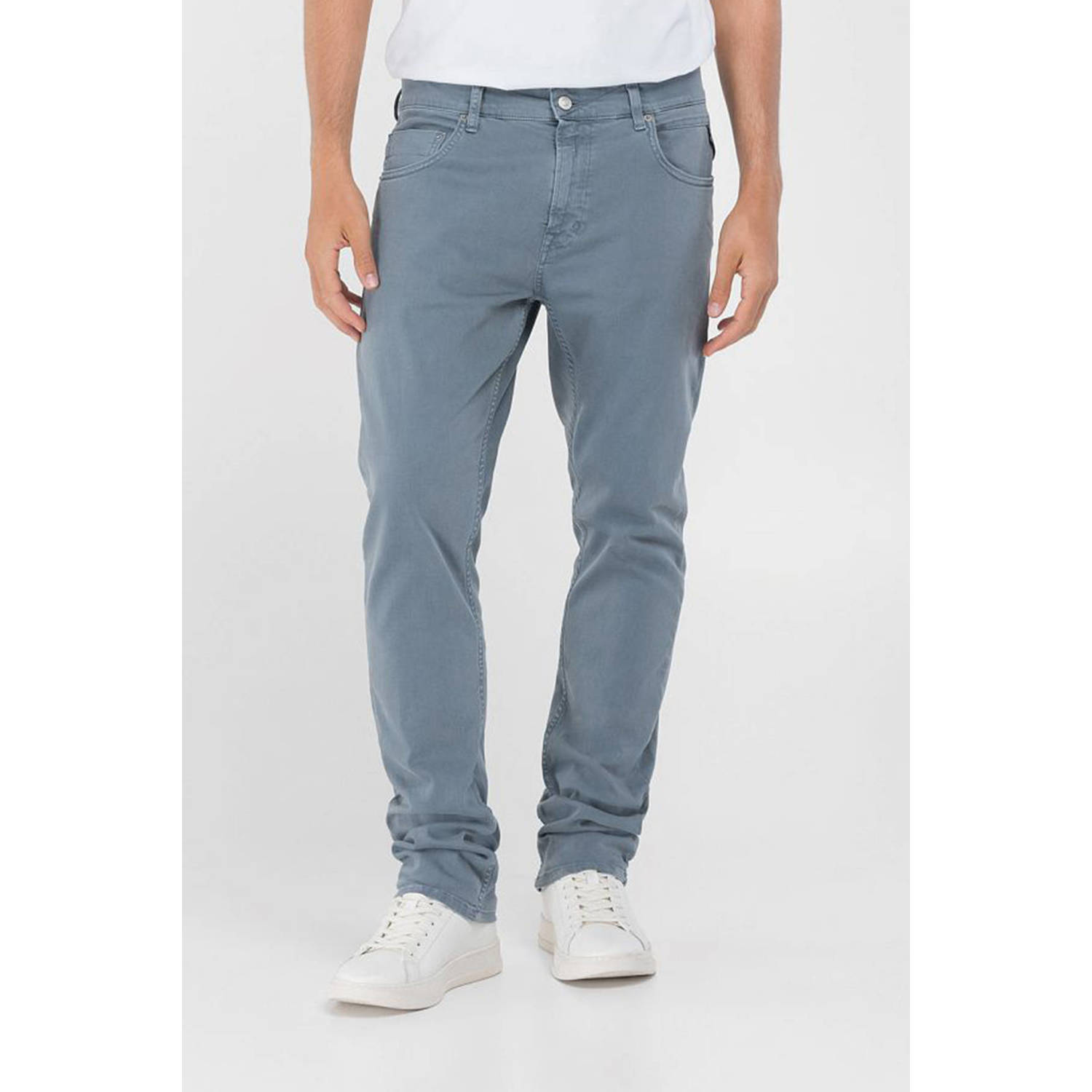 REPLAY tapered fit jeans MICKYM blauw