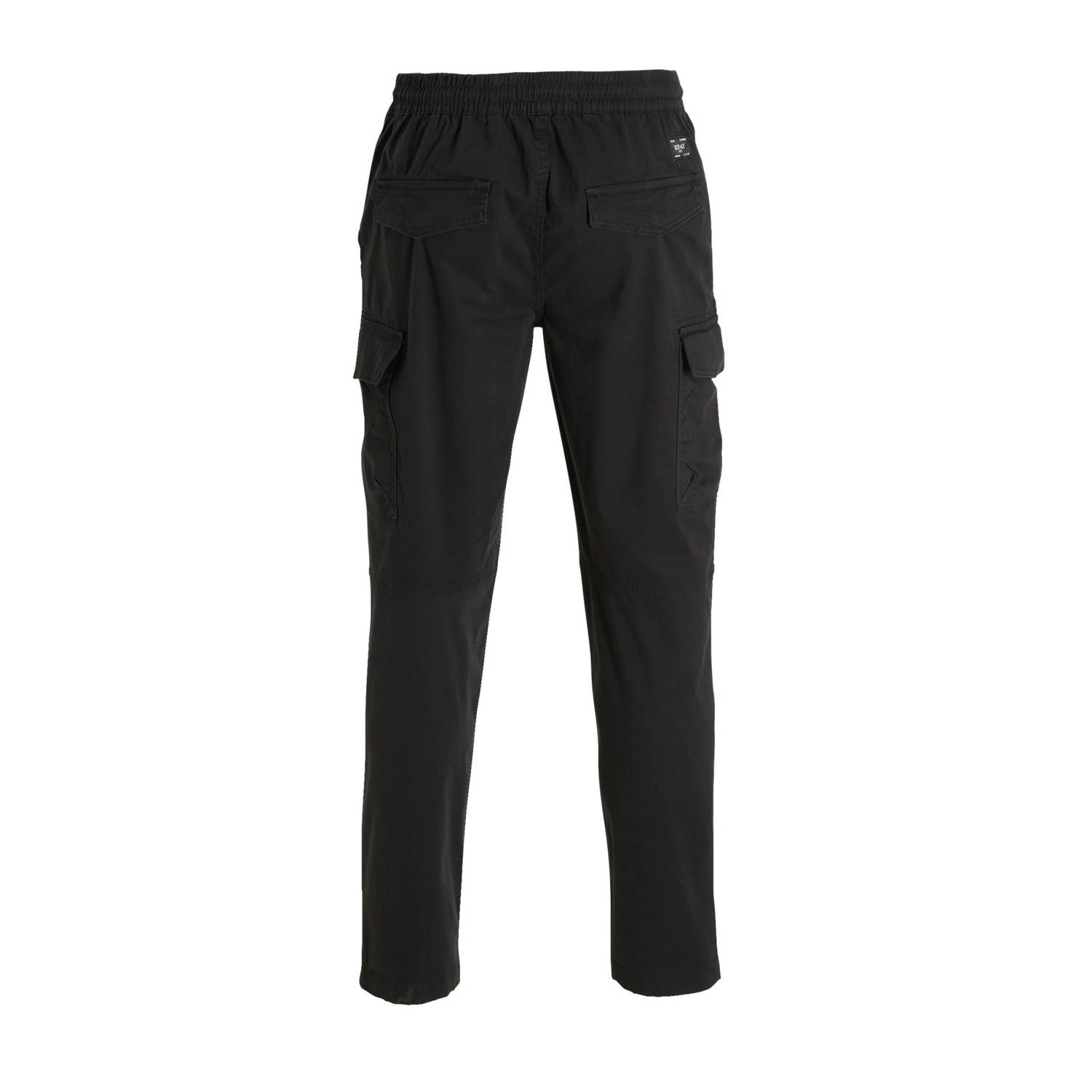 REPLAY regular fit cargo broek zwart