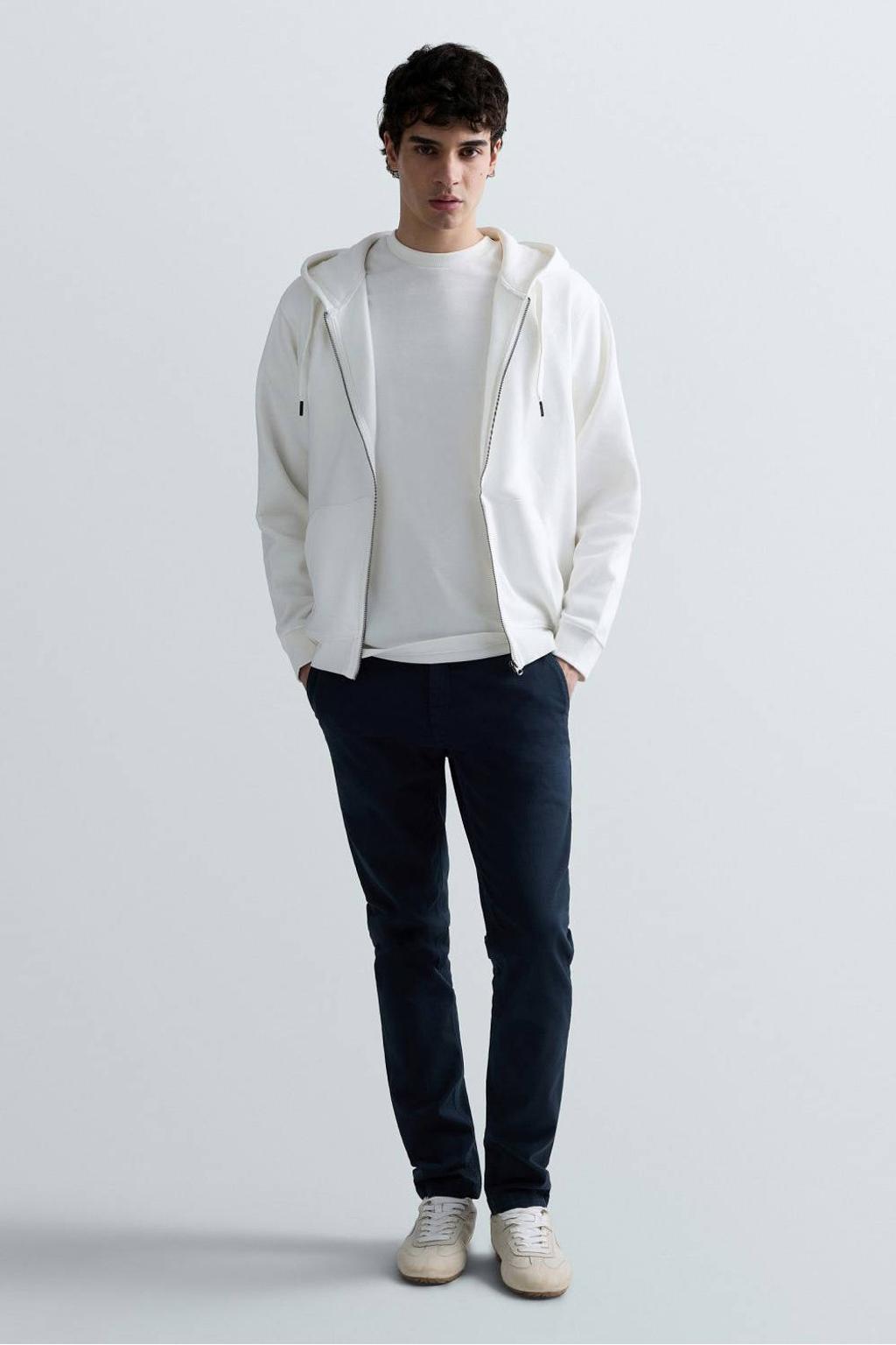 REPLAY slim fit chino ZEUMAR donkerblauw