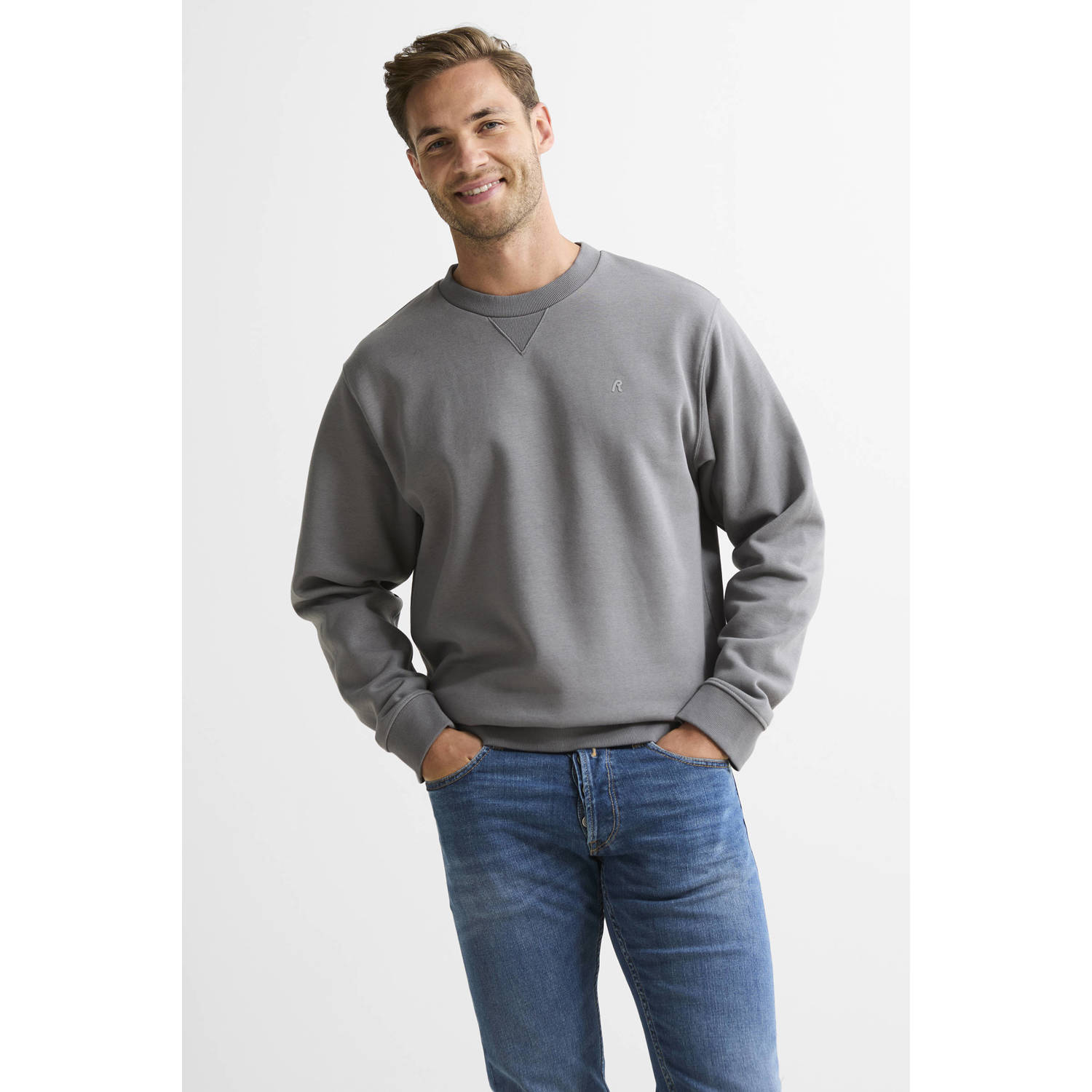 REPLAY sweater grijs