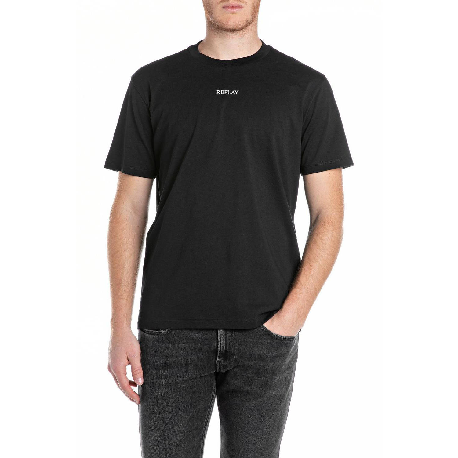 REPLAY regular fit t-shirt black