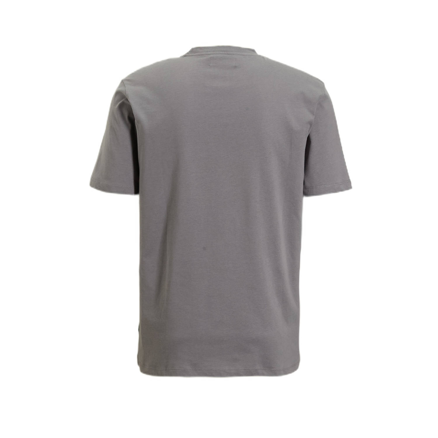 REPLAY T-shirt met logo grijs