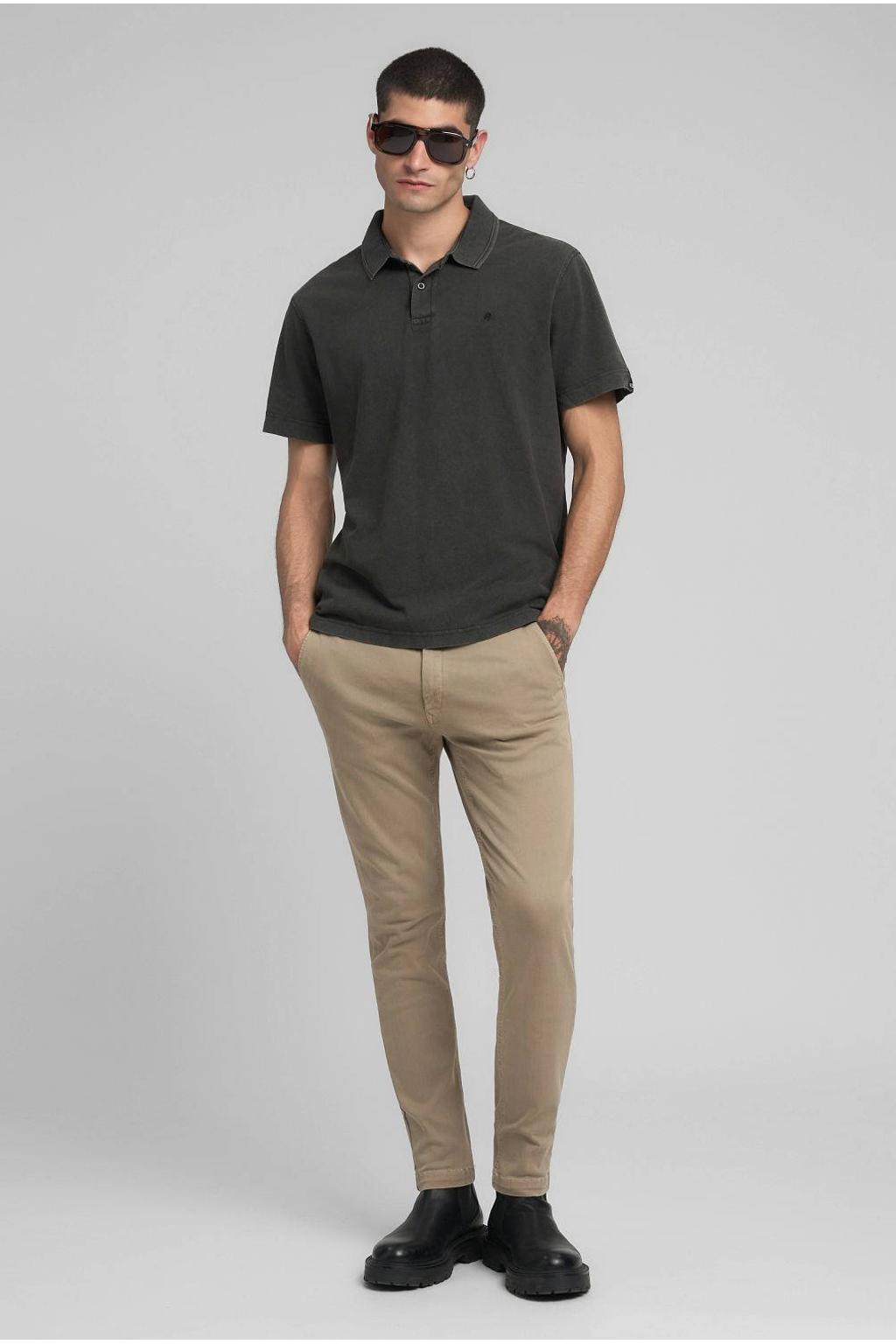 REPLAY slim fit chino ZEUMAR zand