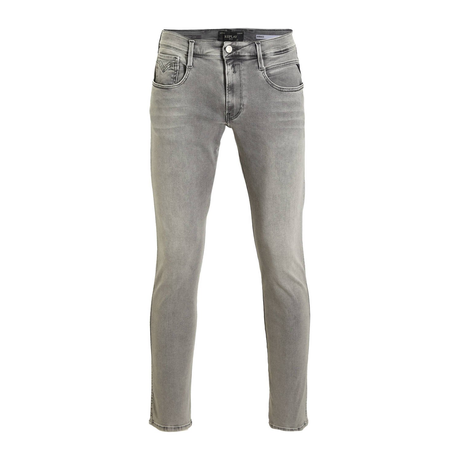 Replay Slim fit jeans in used-look model 'ANBASS'