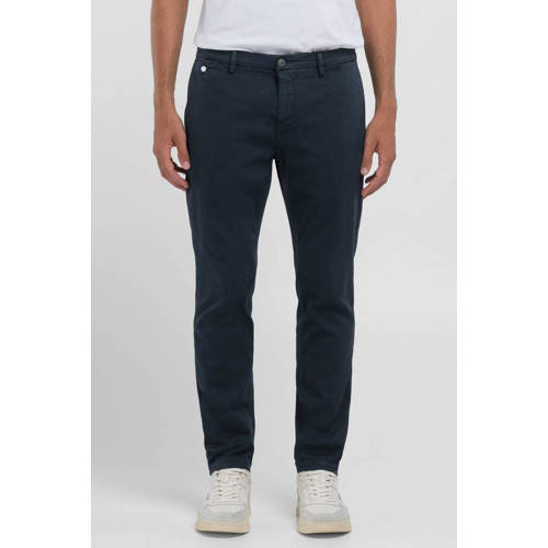 REPLAY regular fit chino BENNI donkerblauw afbeelding