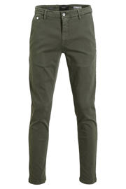 thumbnail: REPLAY regular fit chino BENNI donkergroen