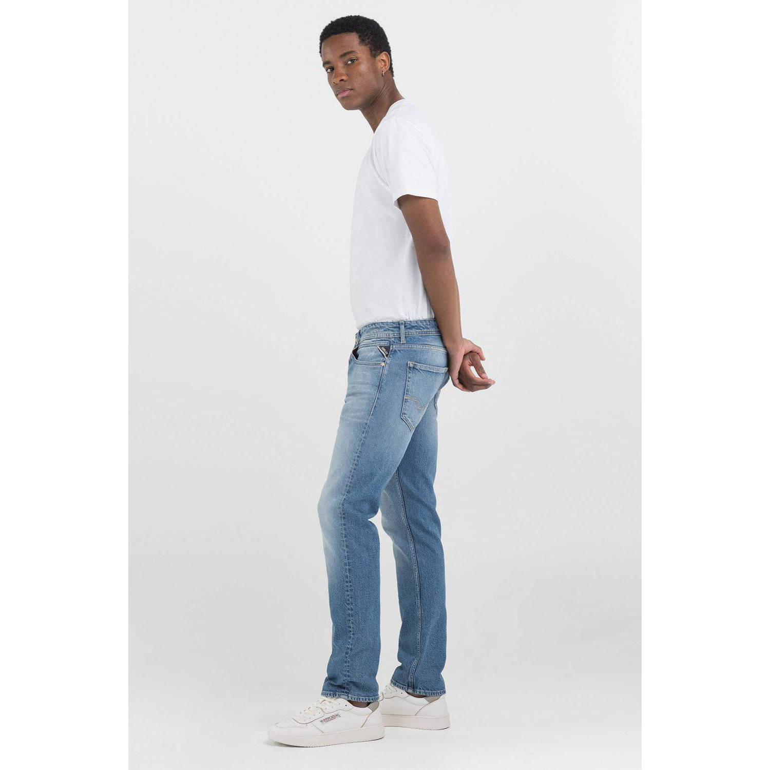 REPLAY straight leg jeans GROVER blauw