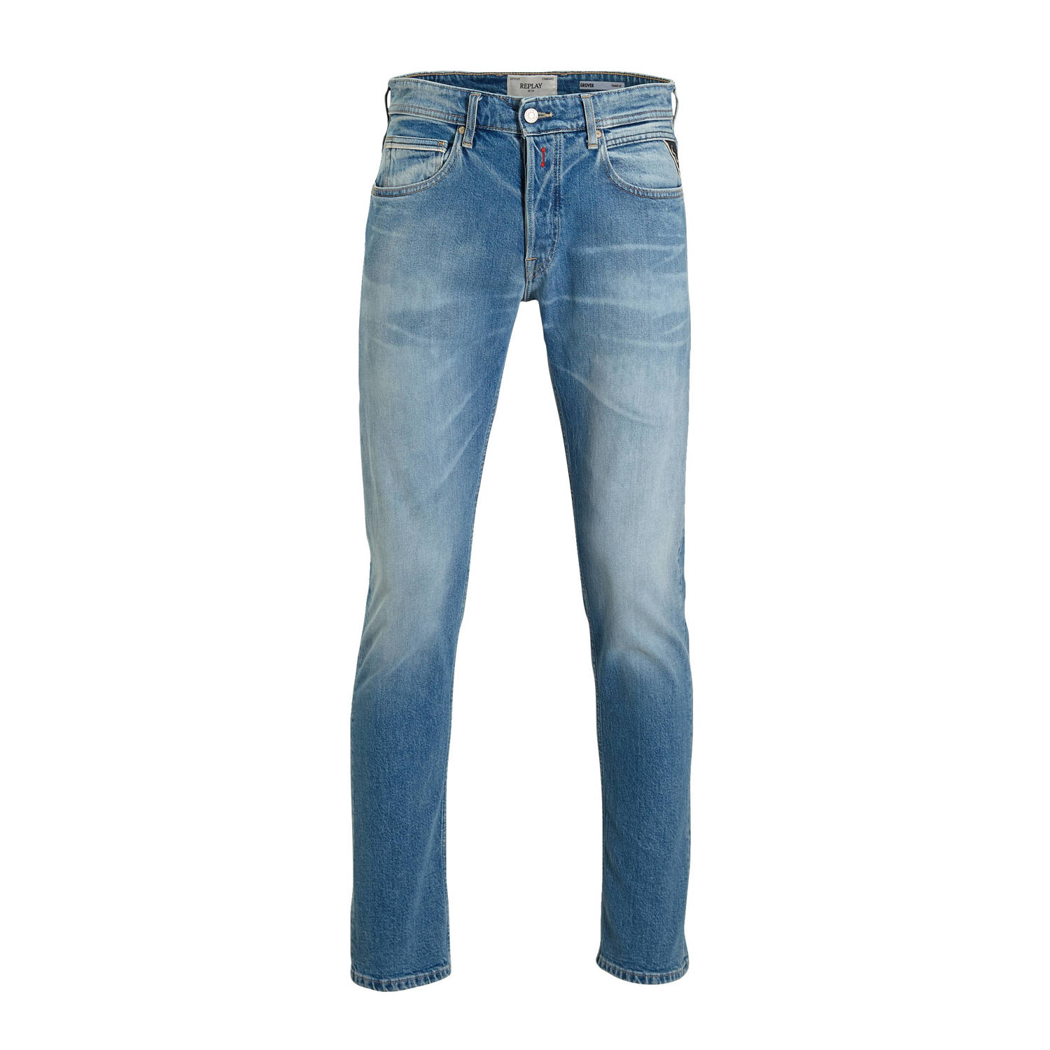 REPLAY straight leg fit jeans GROVER blauw