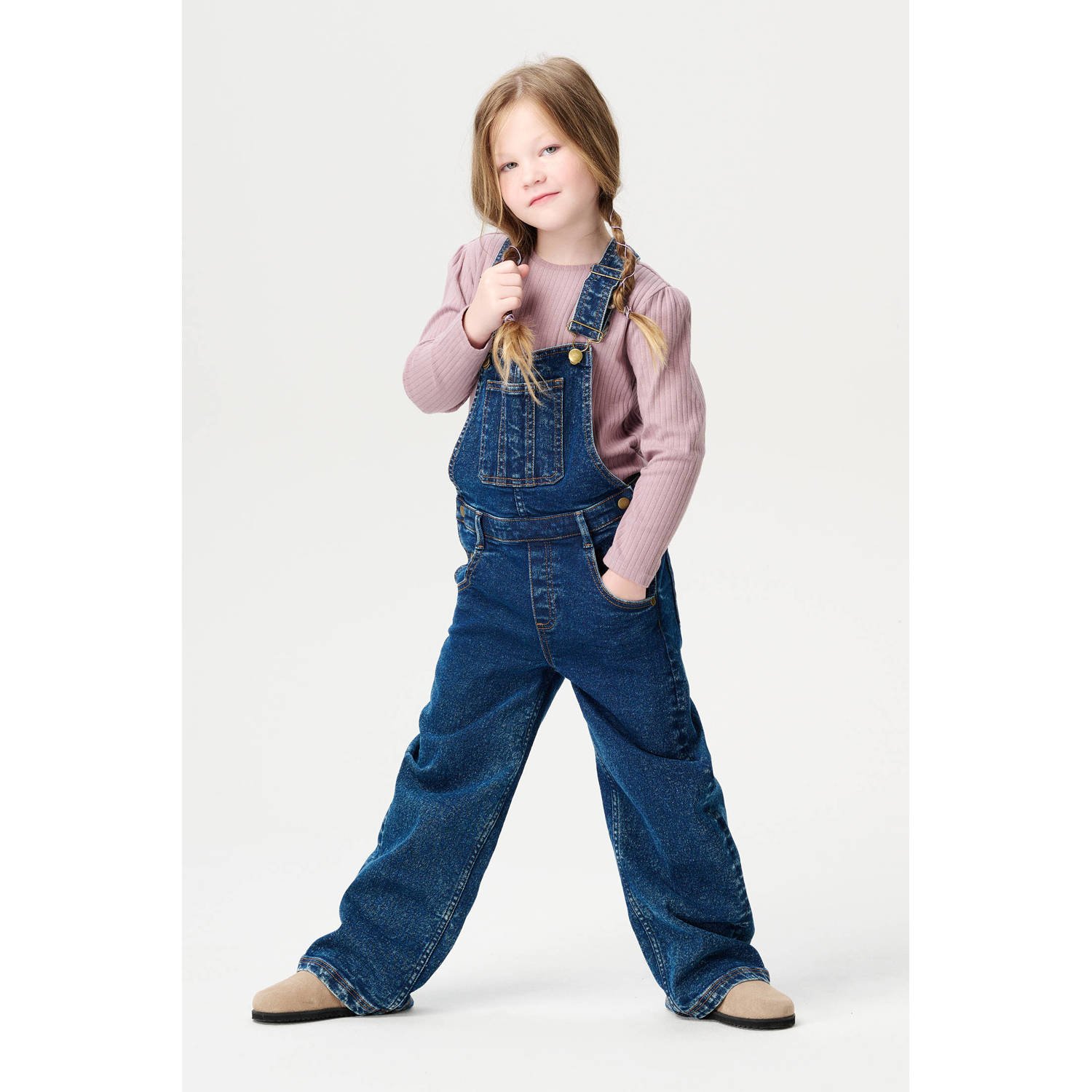 Noppies kids longsleeve met grafische print en textuur lila