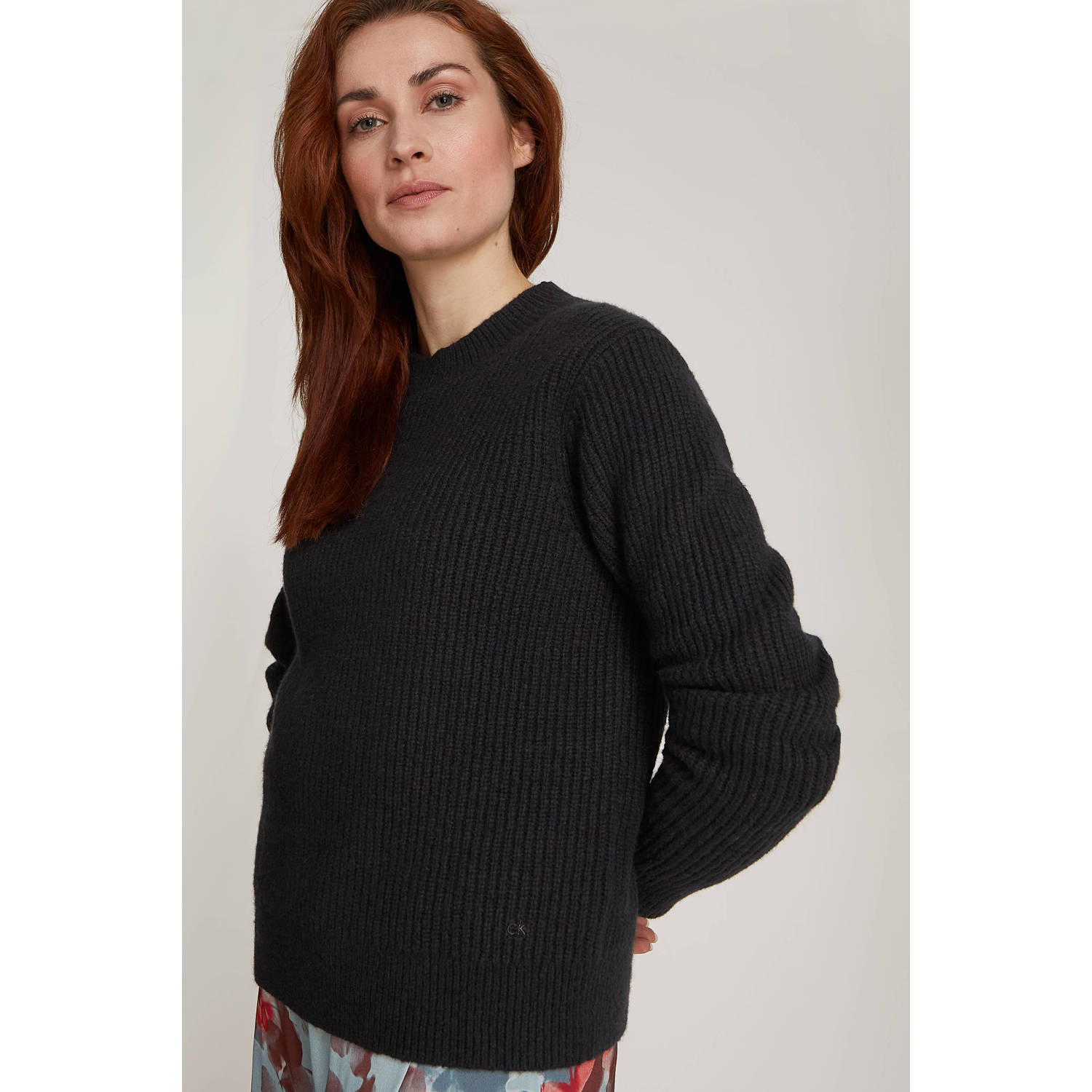 Calvin Klein gebreide trui zwart