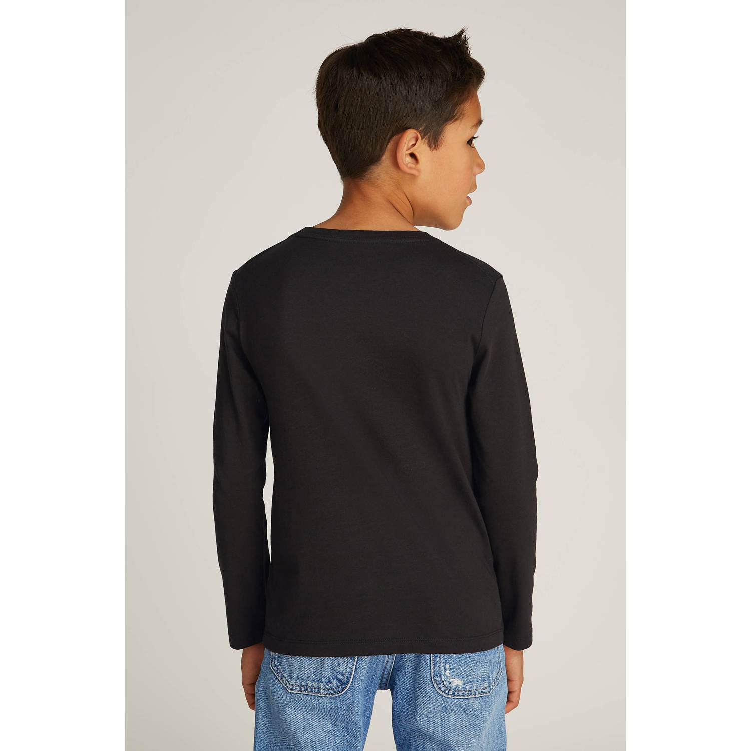 Calvin Klein longsleeve met logo zwart