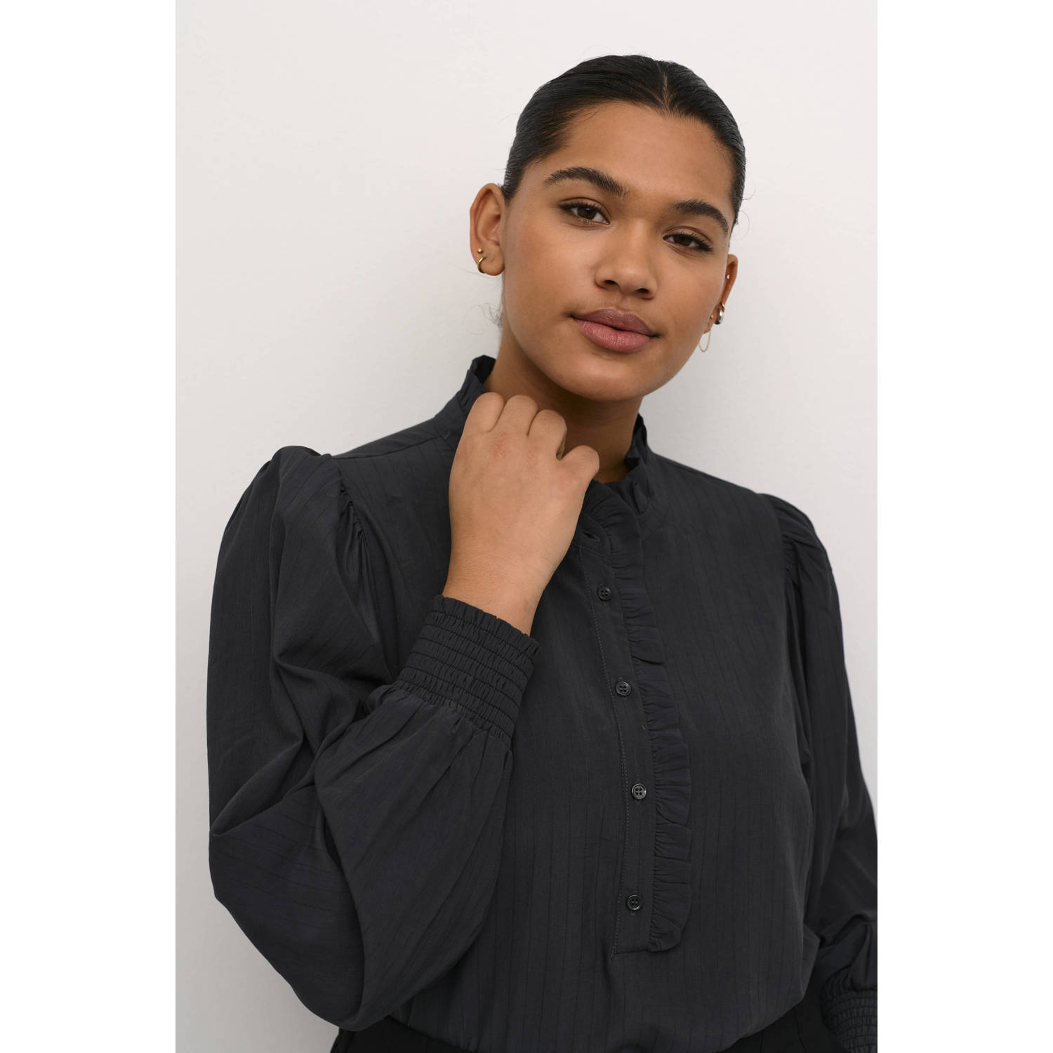 Kaffe Curve blouse KCdorina zwart