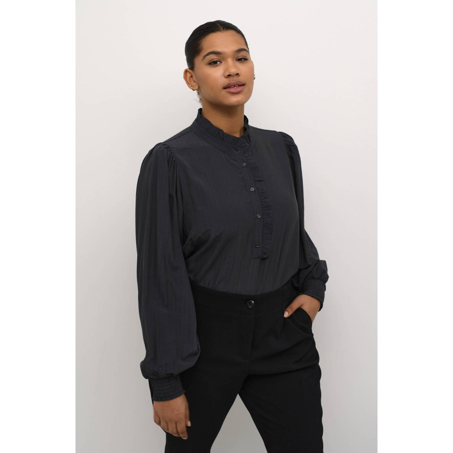 Kaffe Curve blouse KCdorina zwart