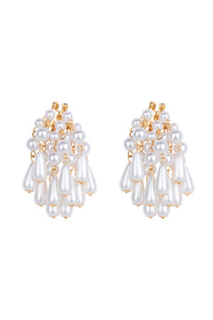 oorbellen Chelsea Pearl goudkleurig