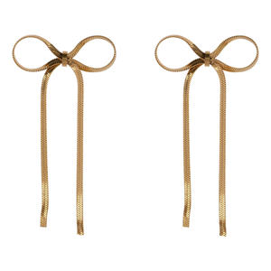 oorbellen Bow Tie goudkleurig